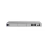Ubiquiti rack-mount Cloud Gateway with 10 Gbps performance, multi-WAN load balancing, and two NVR drive bays designed for large-