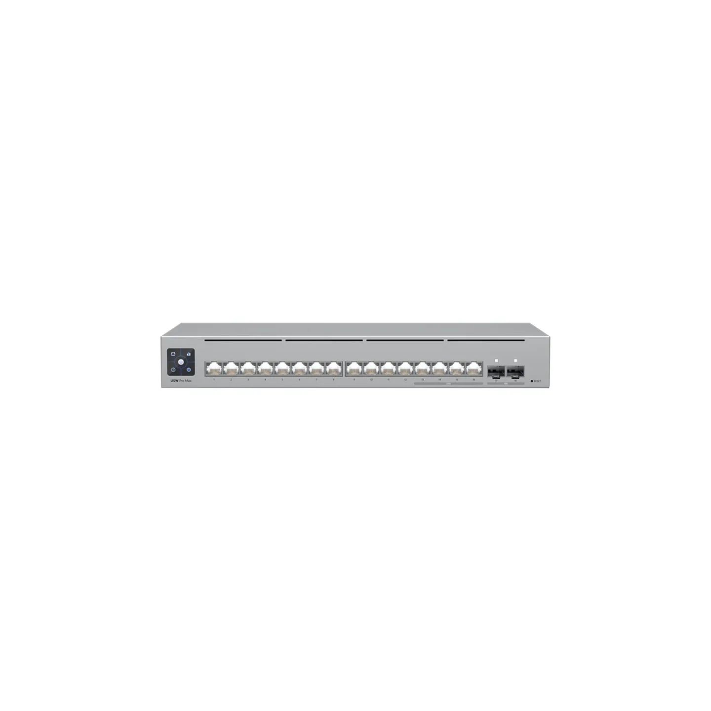 Ubiquiti 16-port, Layer 3 Etherlighting switch 2.5 GbE and versatile mounting options, 4x 2.5 GbE RJ45 ports, 12x GbE RJ45 ports