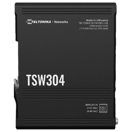 Teltonika | DIN Rail Switch | TSW304 | Unmanaged | Wall-mountable