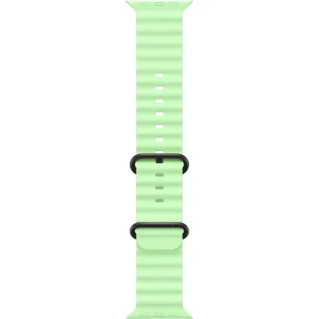 Apple | 49mm Neon Green Ocean Band - Black Titanium Finish