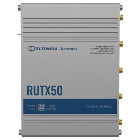 Teltonika | INDUSTRIAL 5G ROUTER | RUTX50 | 802.11ac | 867 Mbit/s | 10/100/1000 Mbps Mbit/s | Ethernet LAN (RJ-45) ports 5 | Mes