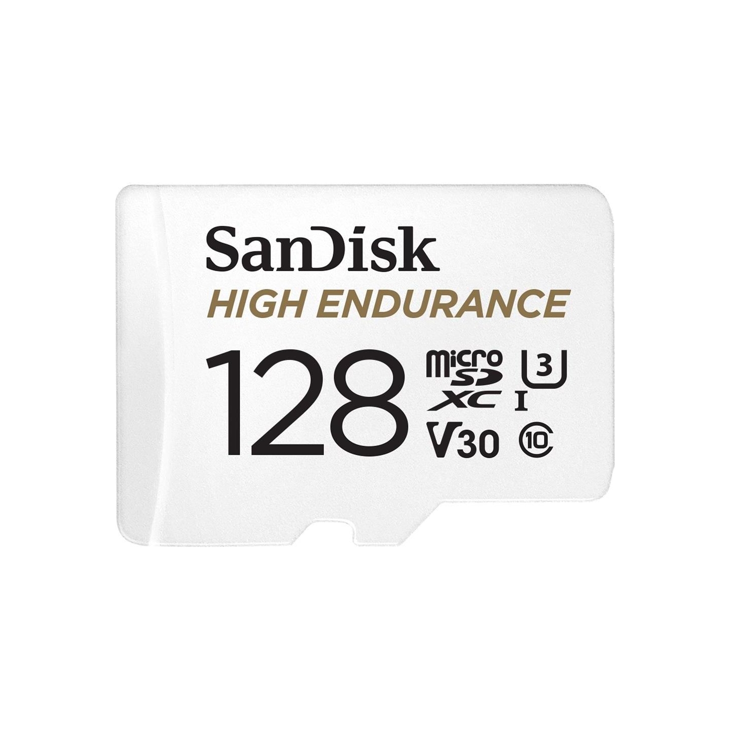 Sandisk High Endurance microSDXC 128GB + SD Adapter - for dash cams & home monitoring, up to 10,000 Hours, Full HD / 4K videos, 