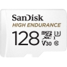Sandisk High Endurance microSDXC 128GB + SD Adapter - for dash cams & home monitoring, up to 10,000 Hours, Full HD / 4K videos, 