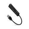 Axagon HMA-GL3A 3x USB-A + GLAN, USB3.2 Gen 1 hub, metal, 20cm USB-A cable
