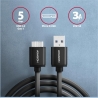 Axagon Data and charging USB 3.2 Gen1 cable length 1 m. 3A. Black.