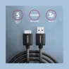 Axagon Data and charging USB 3.2 Gen1 cable length 1 m. 3A. Black.