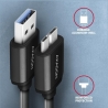 Axagon Data and charging USB 3.2 Gen1 cable length 1 m. 3A. Black.
