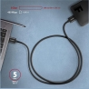 Axagon Data and charging USB 3.2 Gen1 cable length 1 m. 3A. Black.