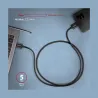 Axagon Data and charging USB 3.2 Gen1 cable length 1 m. 3A. Black.