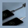 Axagon Data and charging USB 2.0 cable lengh 0.6m. 3A. Black twisted.