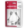 Axagon Data and charging USB 2.0 cable lengh 0.6m. 3A. Black twisted.
