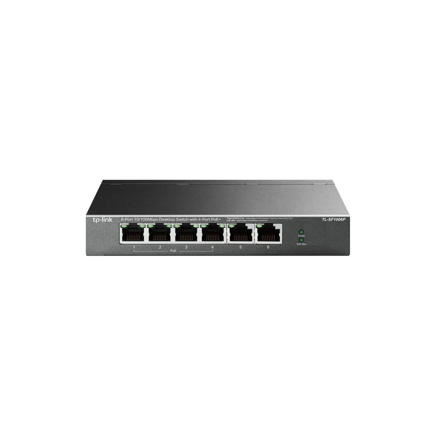 Tp-Link | Switch | TL-SF1006P | Unmanaged | Desktop | 10/100 Mbps (RJ-45) ports quantity 6 | PoE+ ports quantity 4 | Power suppl
