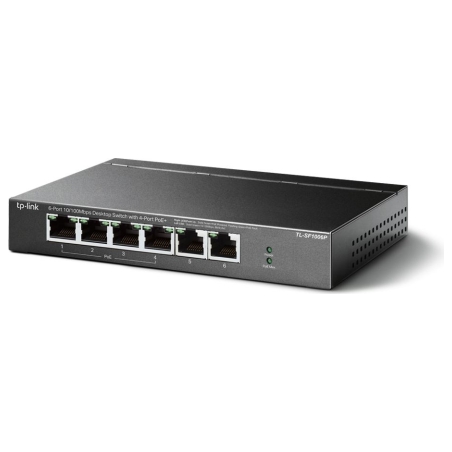 Tp-Link | Switch | TL-SF1006P | Unmanaged | Desktop | 10/100 Mbps (RJ-45) ports quantity 6 | PoE+ ports quantity 4 | Power suppl