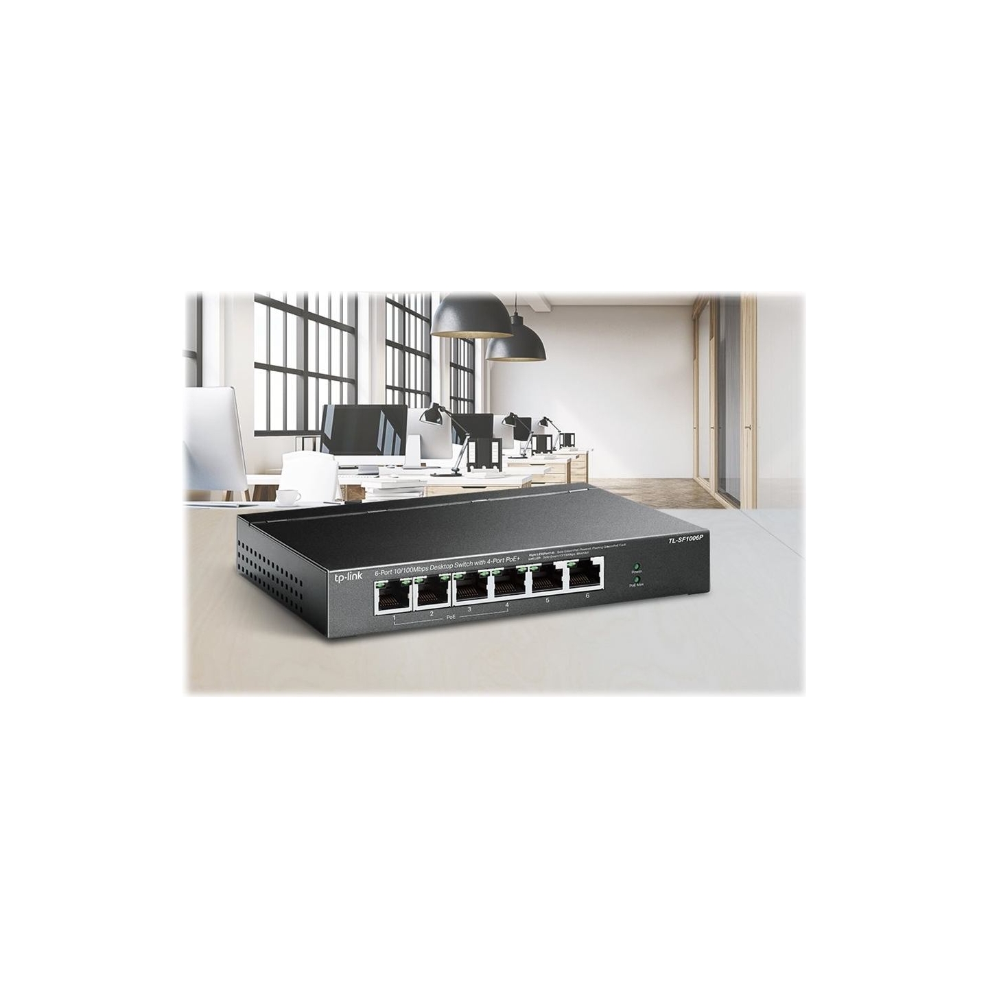 Tp-Link | Switch | TL-SF1006P | Unmanaged | Desktop | 10/100 Mbps (RJ-45) ports quantity 6 | PoE+ ports quantity 4 | Power suppl