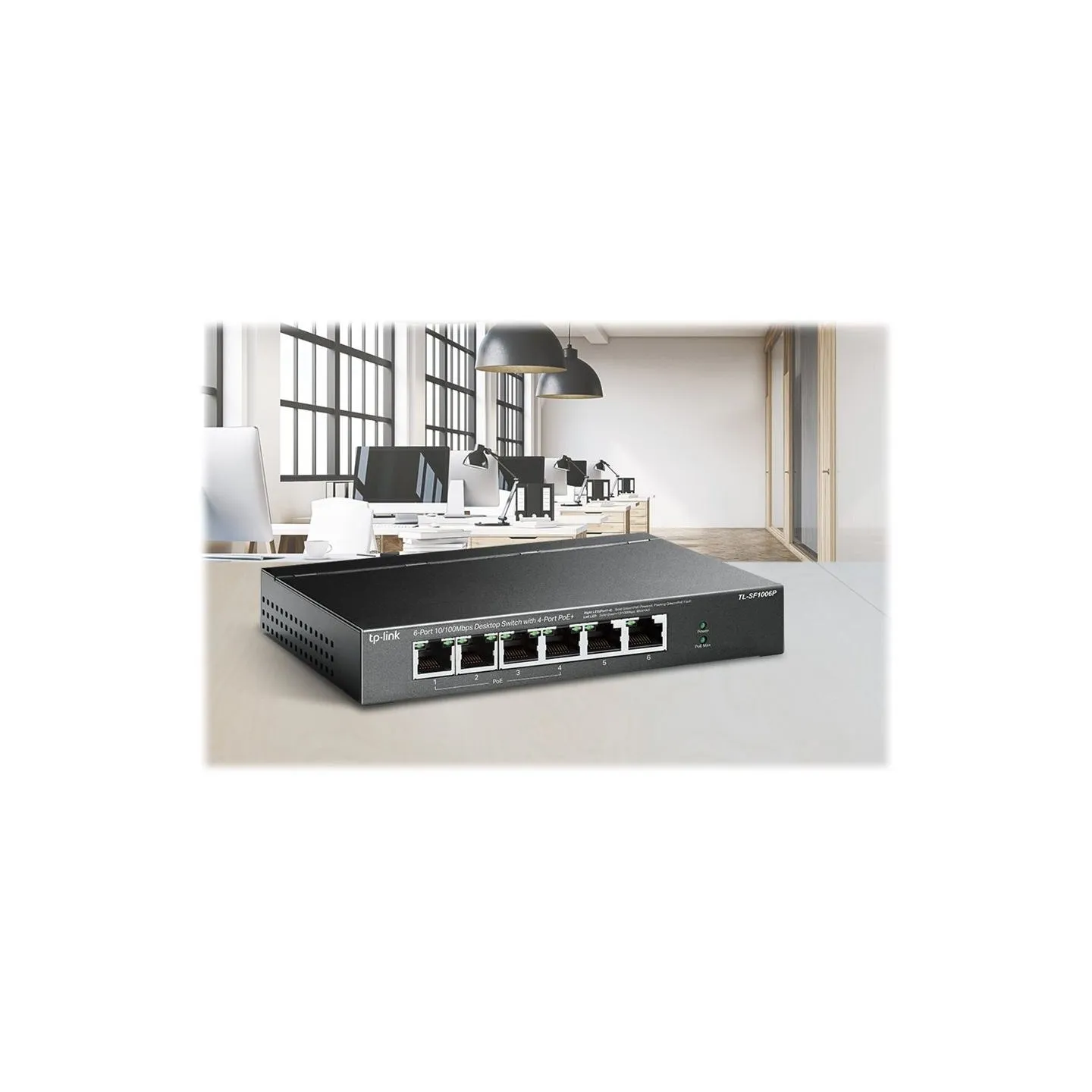 Tp-Link | Switch | TL-SF1006P | Unmanaged | Desktop | 10/100 Mbps (RJ-45) ports quantity 6 | PoE+ ports quantity 4 | Power suppl
