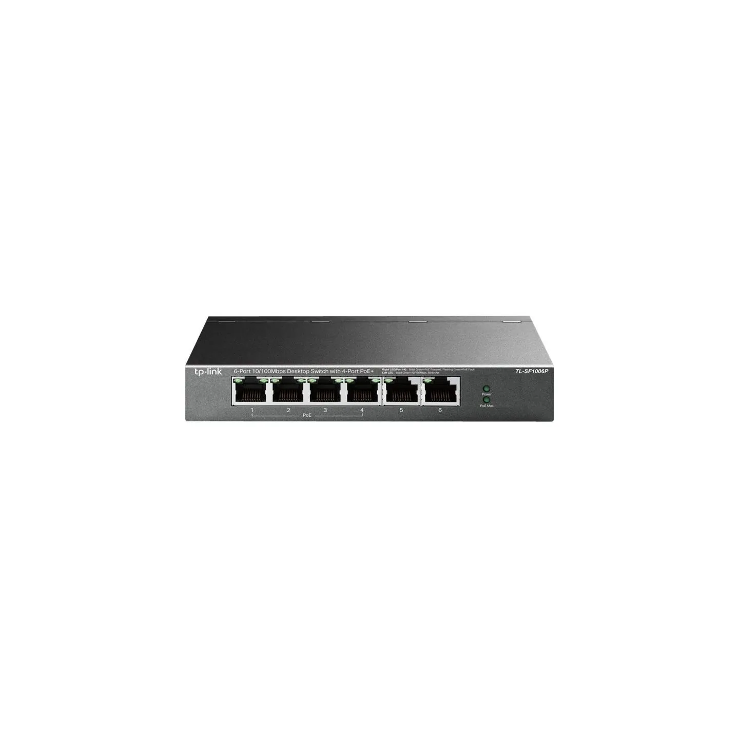 Tp-Link | Switch | TL-SF1006P | Unmanaged | Desktop | 10/100 Mbps (RJ-45) ports quantity 6 | PoE+ ports quantity 4 | Power suppl