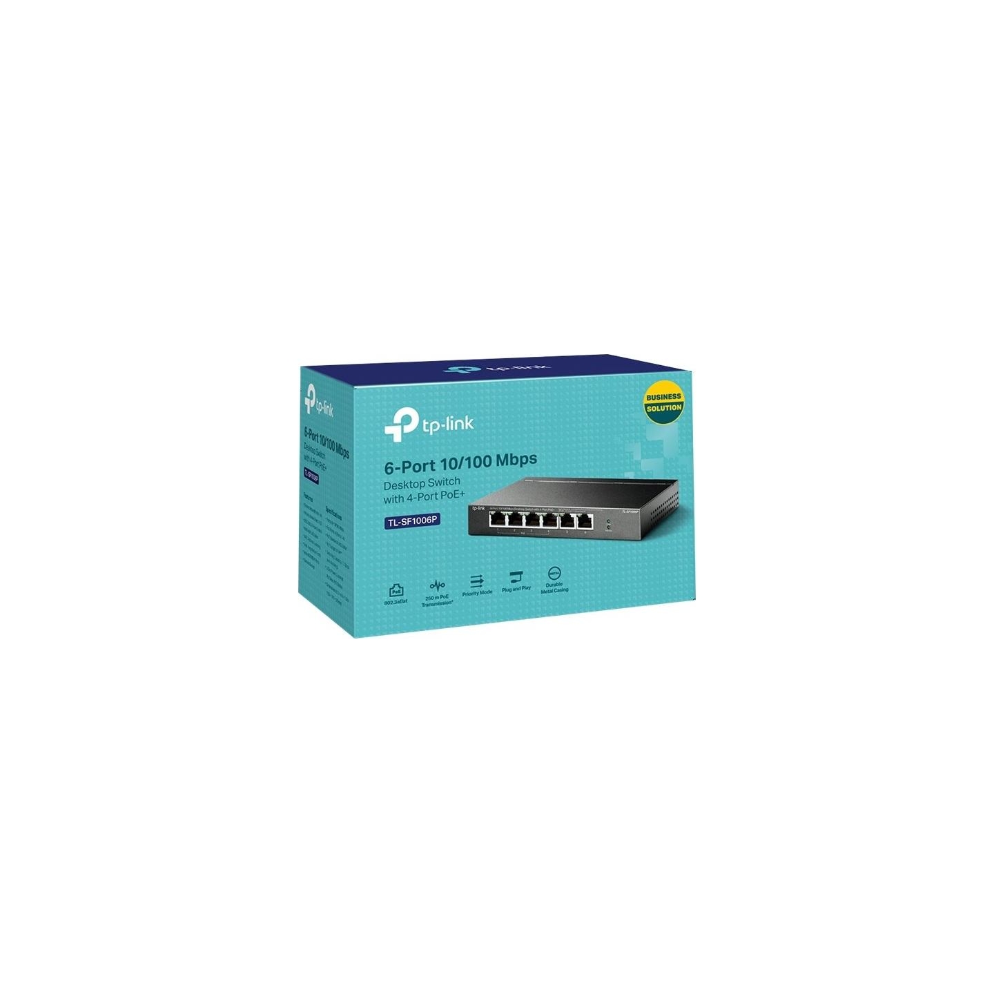 Tp-Link | Switch | TL-SF1006P | Unmanaged | Desktop | 10/100 Mbps (RJ-45) ports quantity 6 | PoE+ ports quantity 4 | Power suppl
