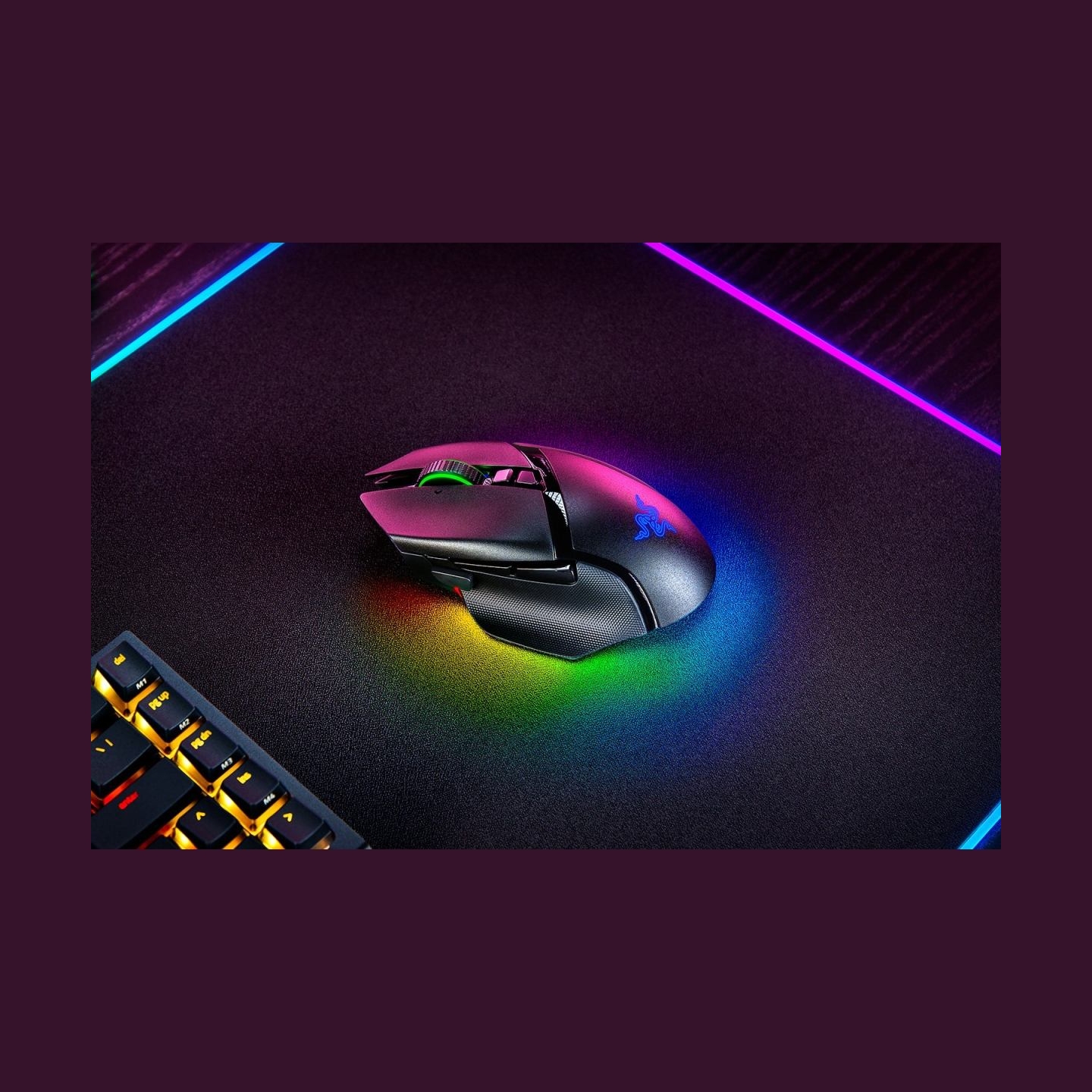 Razer Basilisk V3 Pro Wireless Gaming Mouse RF Wireless+Bluetooth+USB-C, 30000 DPI, Black / RZ01-04620100-R3G1