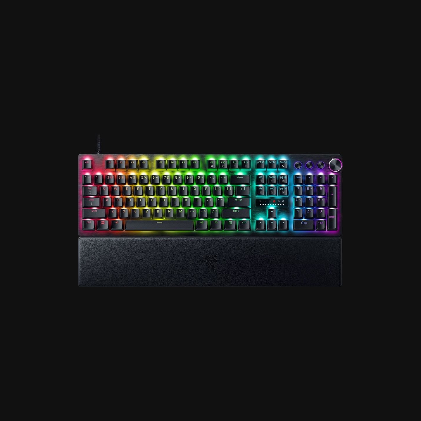 Razer Huntsman V3 Pro Wired Gaming Keyboard Full size, RGB, US, Black / RZ03-04970100-R3M1