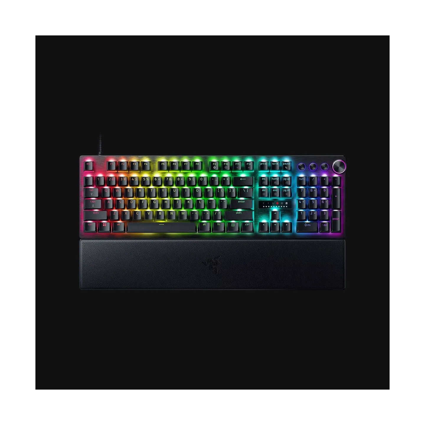 Razer Huntsman V3 Pro Wired Gaming Keyboard Full size, RGB, US, Black / RZ03-04970100-R3M1
