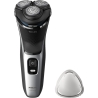 Philips Wet or Dry electric shaver S3143/00, Wet&Dry, PowerCut Blade System, 5D Flex Heads, 60min shaving / 1h charge, 5min Quic