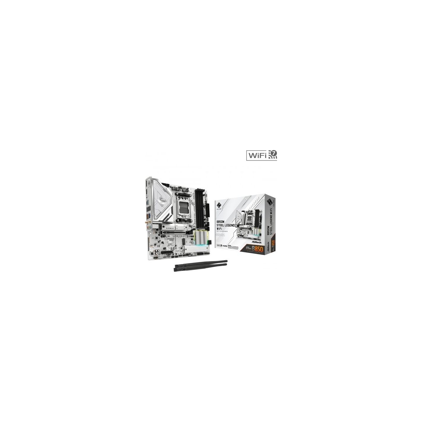 Asrock Motherboard B850M STEEL LEGEND WIFI AM5 4DDR5 HDMI/DP mATX