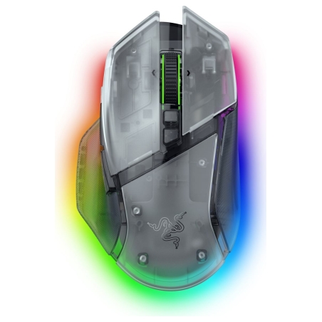 Razer Basilisk V3 Pro 35K Wireless Gaming Mouse RF Wireless+Bluetooth+USB-A 35000 DPI, Phantom White / RZ01-05240400-R3G1