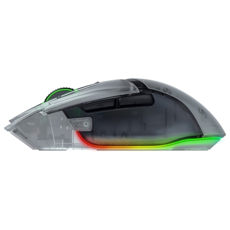 Razer Basilisk V3 Pro 35K Wireless Gaming Mouse RF Wireless+Bluetooth+USB-A 35000 DPI, Phantom White / RZ01-05240400-R3G1
