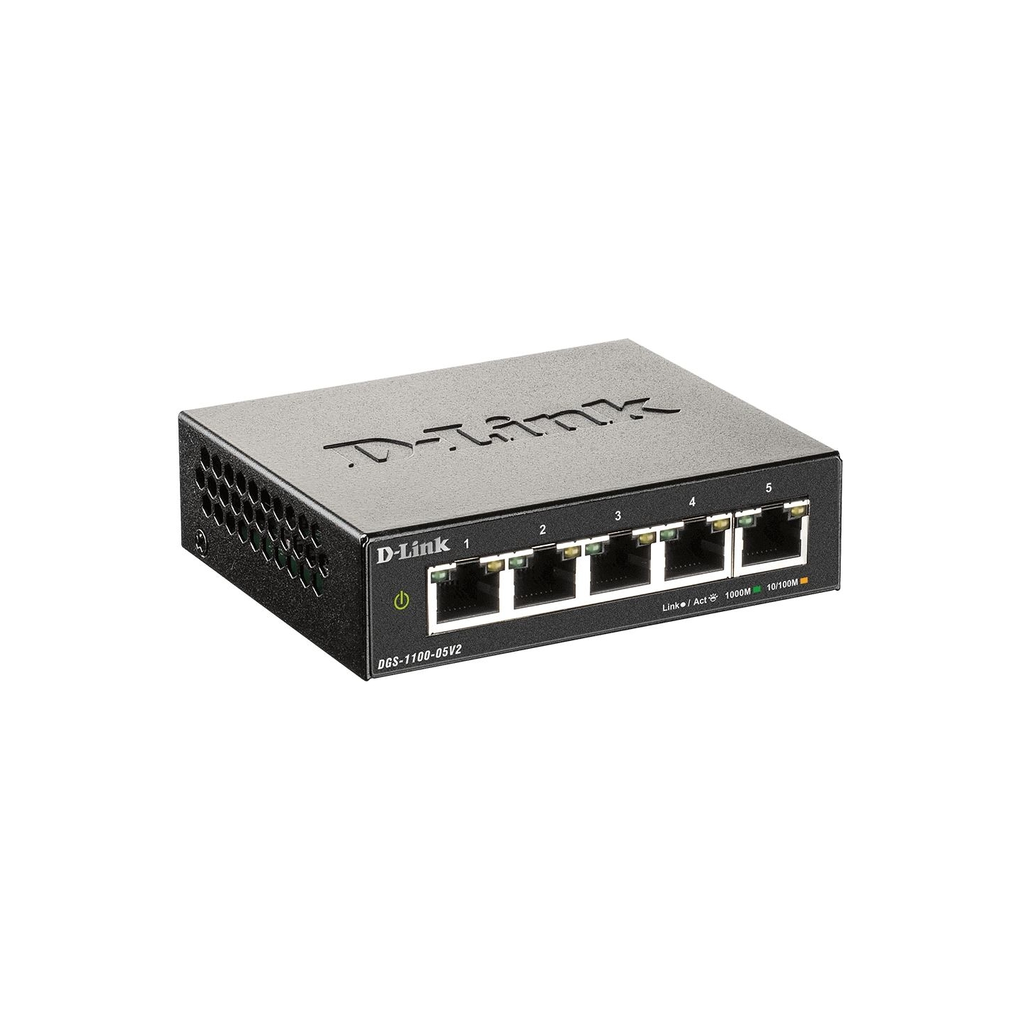 D-Link | Smart Managed Switch | DGS-1100-05V2/E | Managed L2 | Rackmountable | Gigabit Ethernet (copper) ports quantity 5