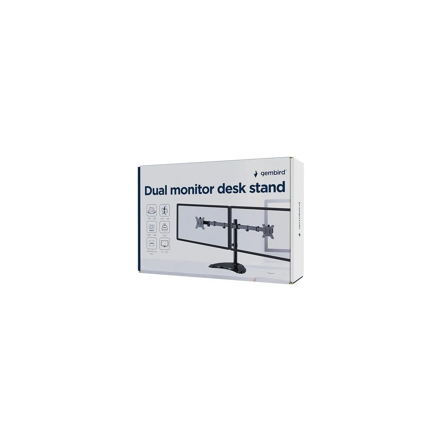 Gembird MONITOR ACC DESK STAND 13-32"/DUAL MS-D2ST-02 GEMBIRD