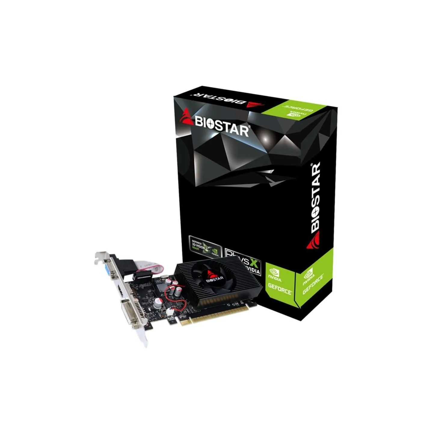 Biostar Graphics Card|BIOSTAR|NVIDIA|GeForce GT 730|700 MHz|2 GB|GDDR3|128 bit|PCI Express 2.0|Active|VN7313THX1