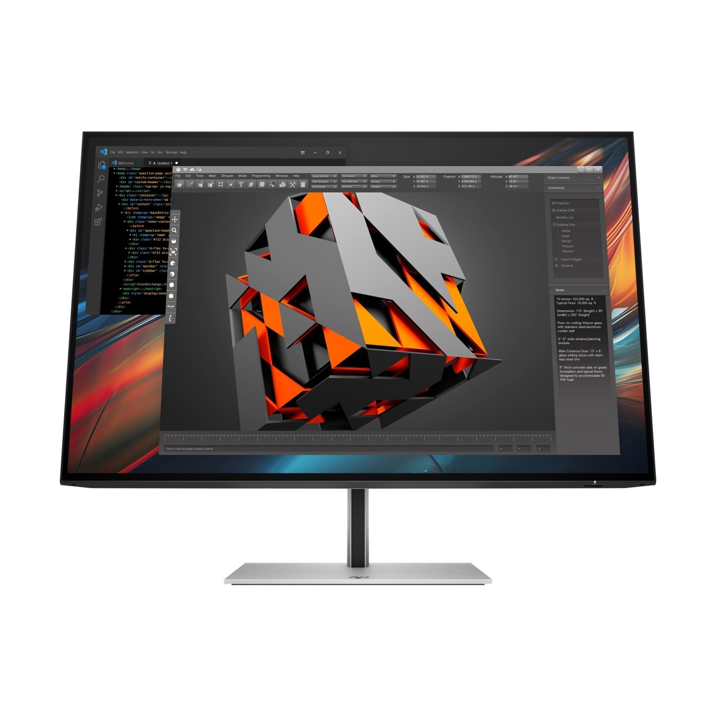HP 724pu Series 7 Pro WUXGA Charging Monitor - 24" 1920x1200 WUXGA 350-nit 100Hz AG, IPS, USB-C(100W)/HDMI/DisplayPort Daisy-Cha