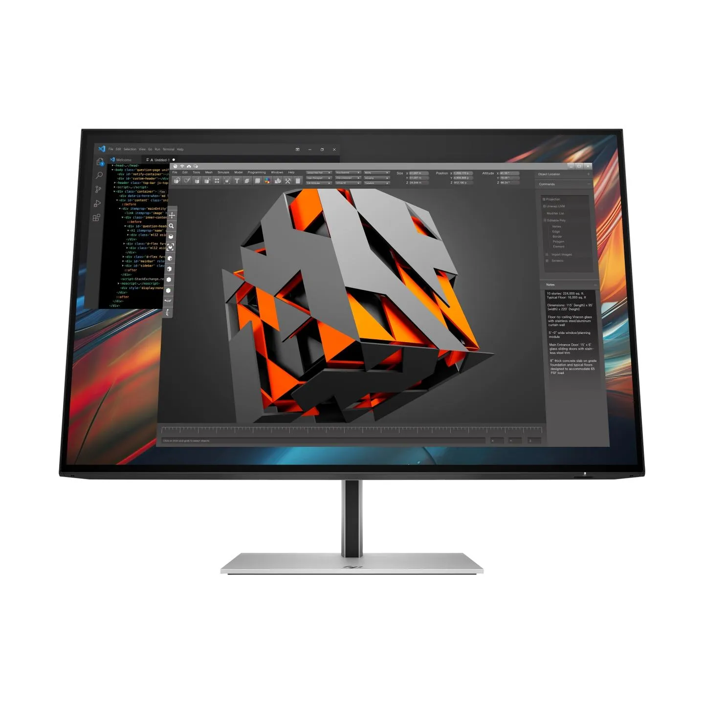 HP 724pu Series 7 Pro WUXGA Charging Monitor - 24" 1920x1200 WUXGA 350-nit 100Hz AG, IPS, USB-C(100W)/HDMI/DisplayPort Daisy-Cha