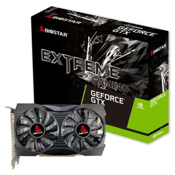 Biostar Graphics Card|BIOSTAR|NVIDIA GeForce GTX 1050|4 GB|GDDR5|128 bit|PCIE 4.0 16x|GPU 1354 MHz|Dual Slot Fansink|1xDVI-D|1xH