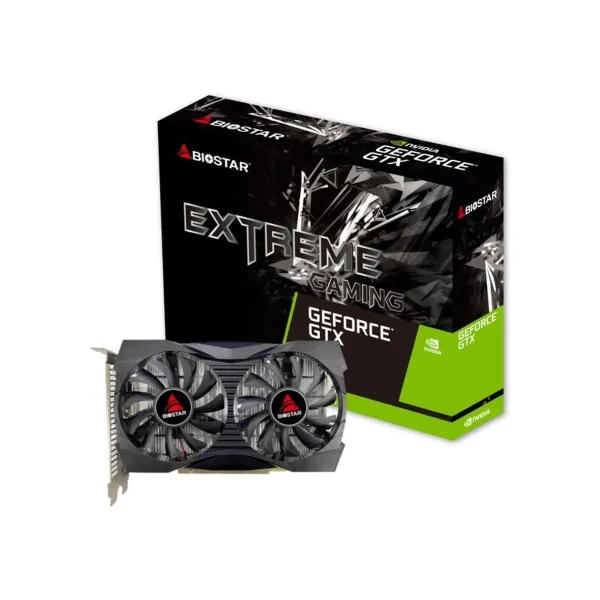 Biostar Graphics Card|BIOSTAR|NVIDIA GeForce GTX 1050|4 GB|GDDR5|128 bit|PCIE 4.0 16x|GPU 1354 MHz|Dual Slot Fansink|1xDVI-D|1xH