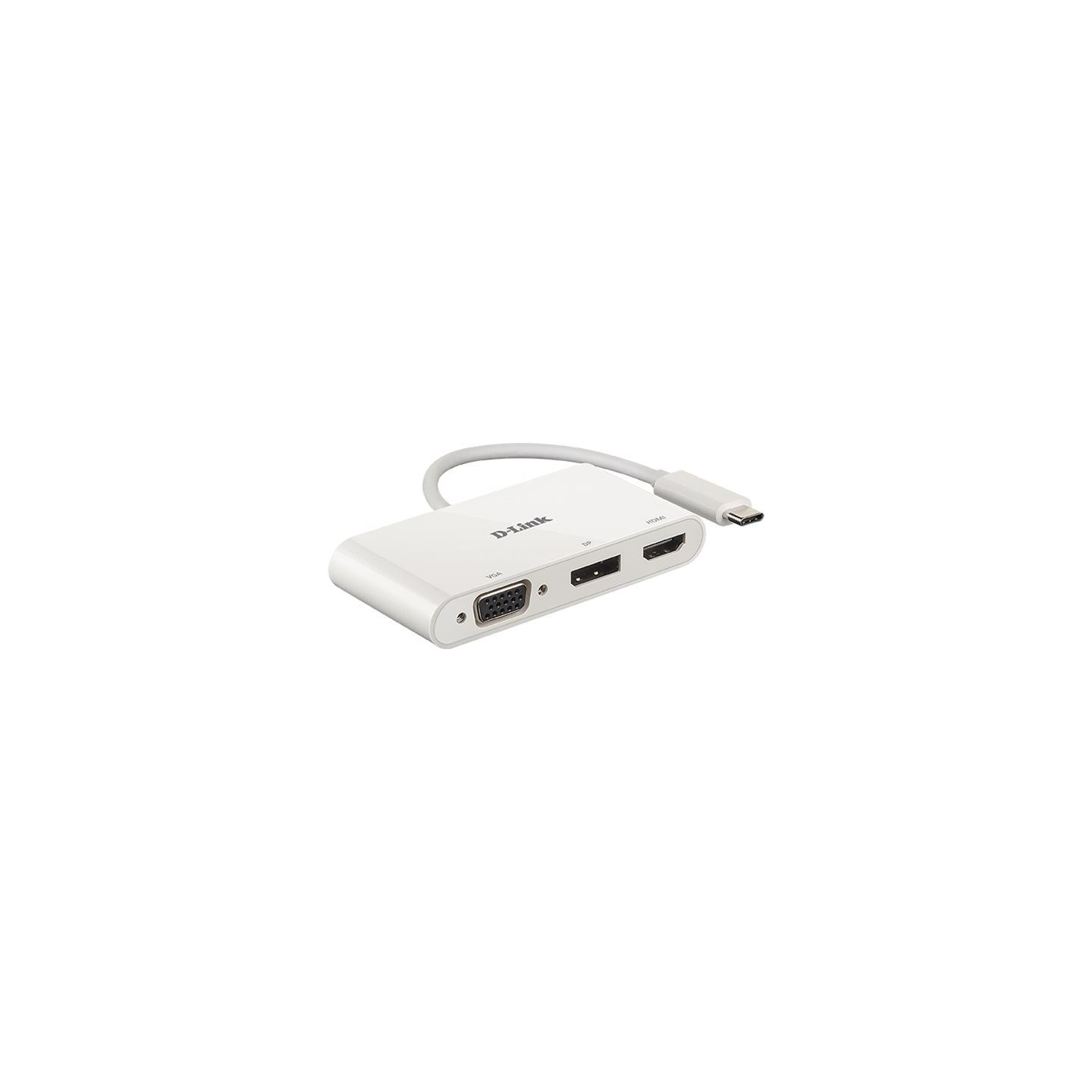D-Link | 3-in-1 USB-C to HDMI/VGA/DisplayPort Adapter | DUB-V310 | USB hub | USB Type-C