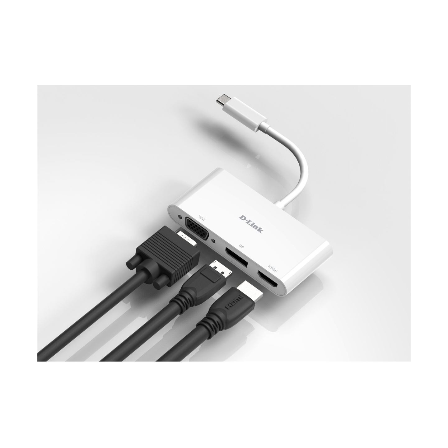 D-Link | 3-in-1 USB-C to HDMI/VGA/DisplayPort Adapter | DUB-V310 | USB hub | USB Type-C