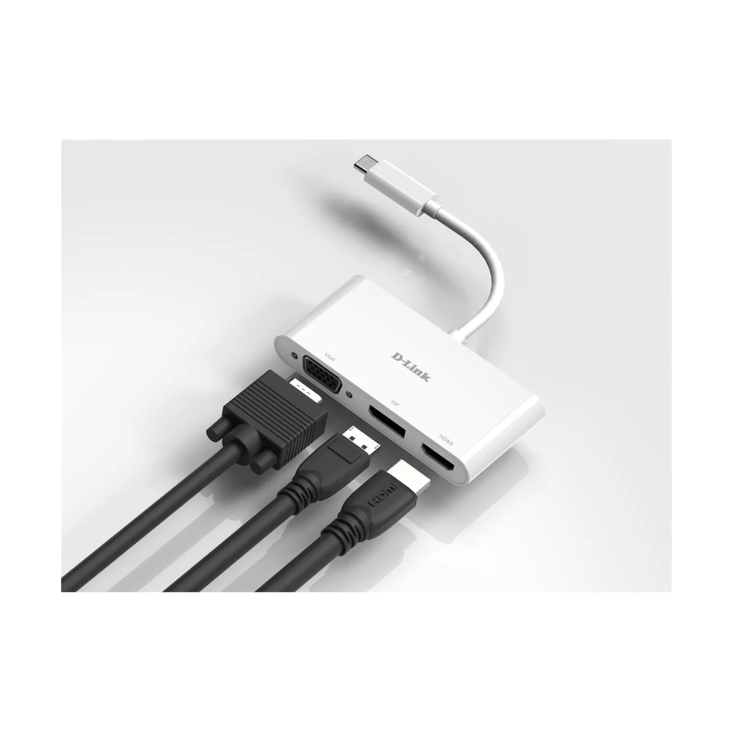 D-Link | 3-in-1 USB-C to HDMI/VGA/DisplayPort Adapter | DUB-V310 | USB hub | USB Type-C