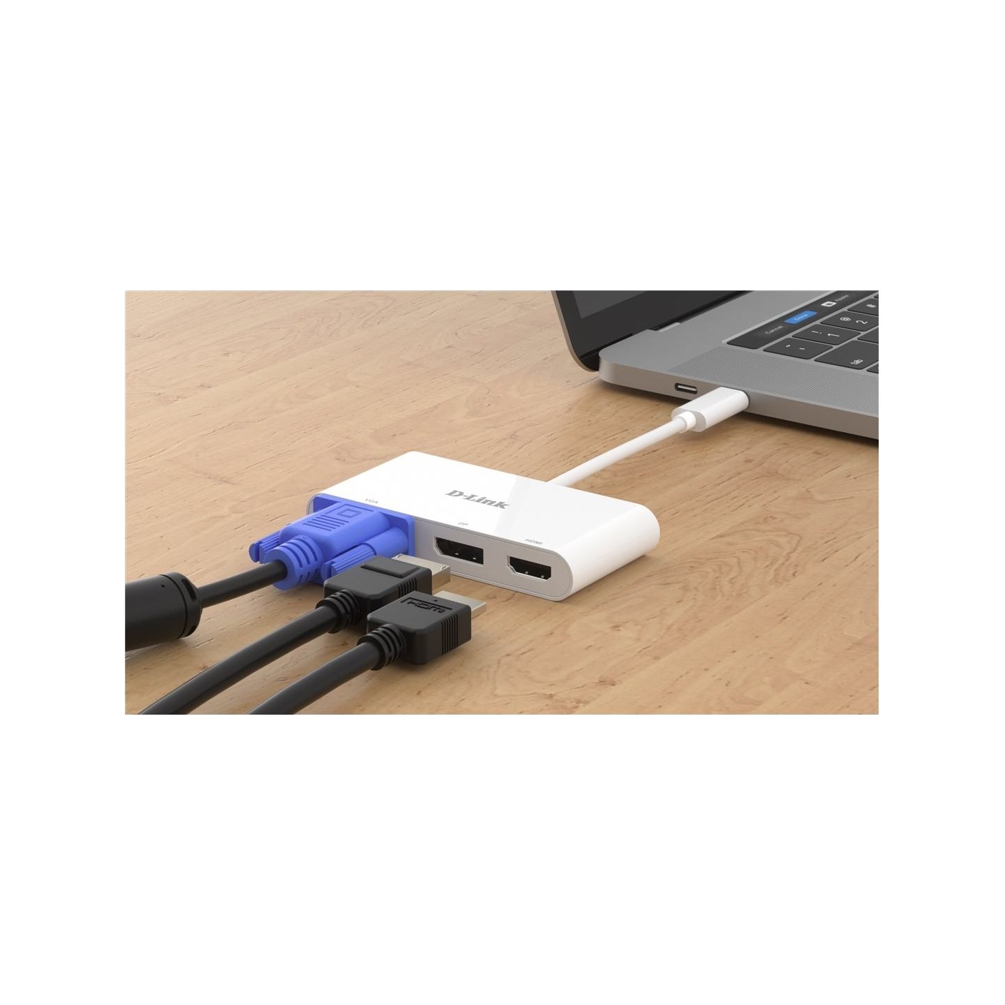 D-Link | 3-in-1 USB-C to HDMI/VGA/DisplayPort Adapter | DUB-V310 | USB hub | USB Type-C