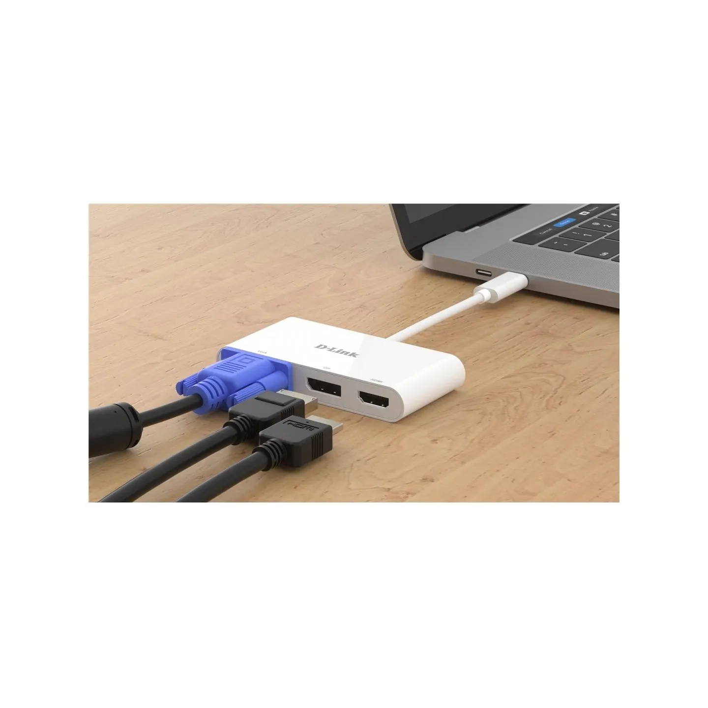 D-Link | 3-in-1 USB-C to HDMI/VGA/DisplayPort Adapter | DUB-V310 | USB hub | USB Type-C