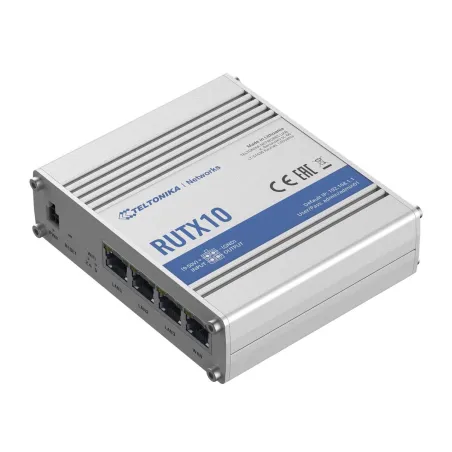 Teltonika | Industrial Router | RUTX10 | 802.11ac | 867 Mbit/s | 10/100/1000 Mbit/s | Ethernet LAN (RJ-45) ports 4 | Mesh Suppor