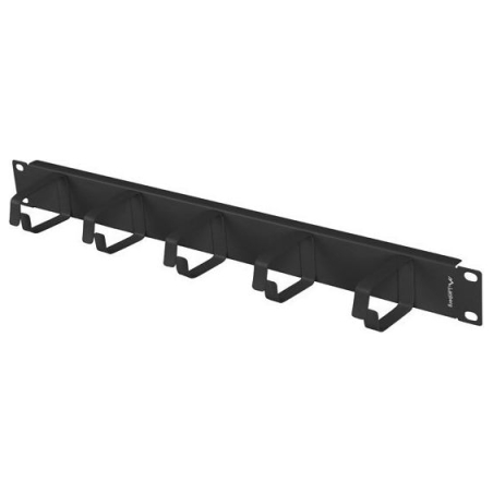 Lanberg 19" Cable Management 5 Rings, Type B, 1U | AK-1701-B | Black