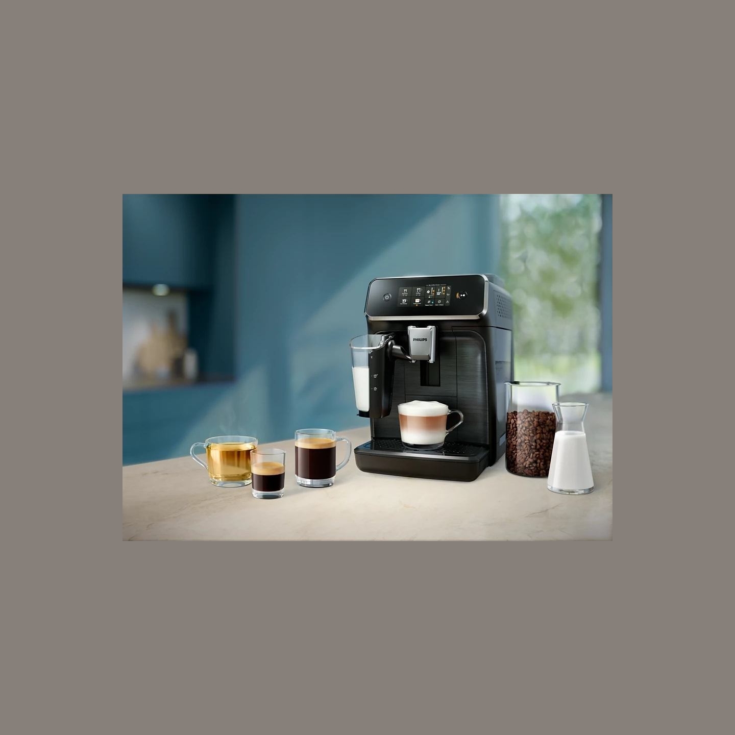 Philips Coffee Maker | EP2330/10	2300 series | Pump pressure 15 bar | Built-in milk frother | Fully Automatic | Black