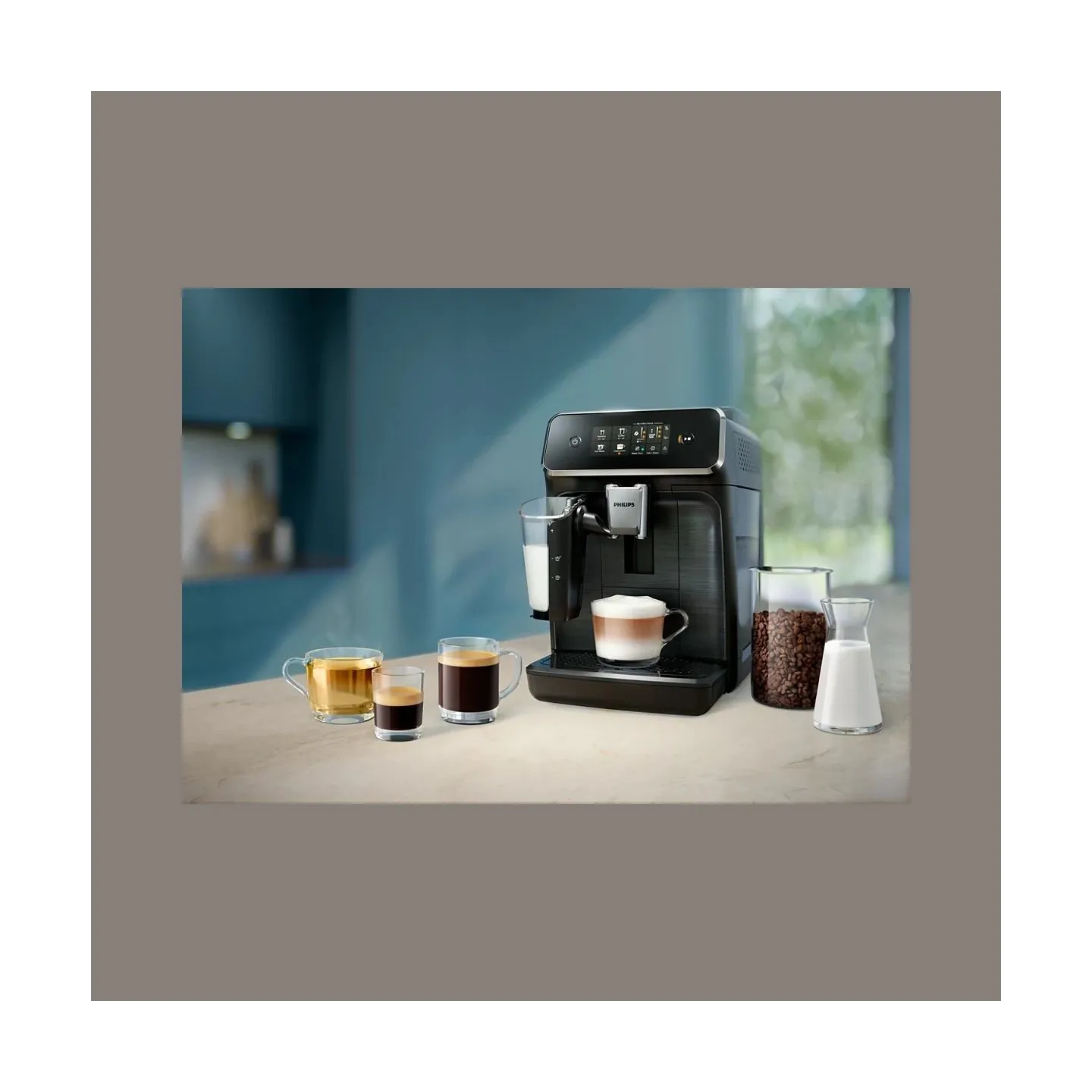 Philips Coffee Maker | EP2330/10	2300 series | Pump pressure 15 bar | Built-in milk frother | Fully Automatic | Black