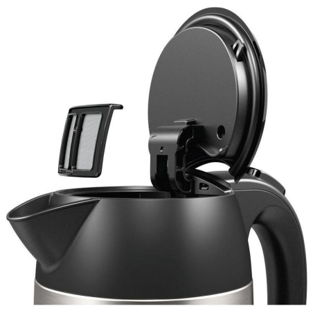 Bosch | Kettle | DesignLine TWK3P420 | Electric | 2400 W | 1.7 L | Stainless steel | 360° rotational base | Black/Stainless Stee