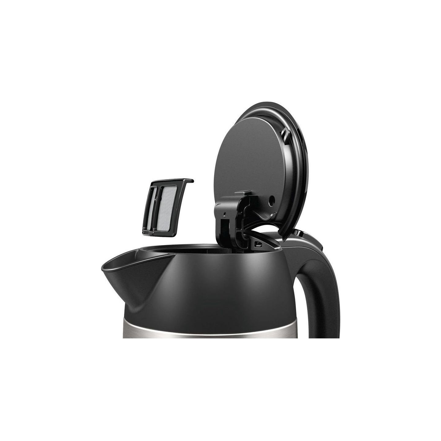 Bosch | Kettle | DesignLine TWK3P420 | Electric | 2400 W | 1.7 L | Stainless steel | 360° rotational base | Black/Stainless Stee