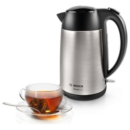 Bosch | Kettle | DesignLine TWK3P420 | Electric | 2400 W | 1.7 L | Stainless steel | 360° rotational base | Black/Stainless Stee