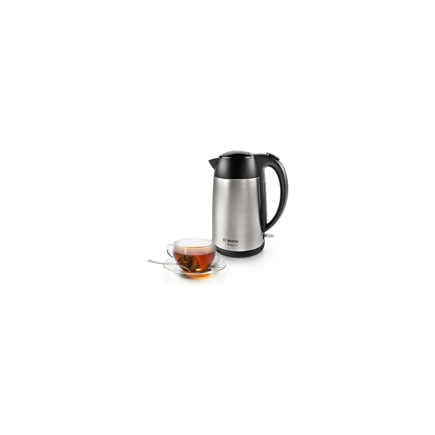 Bosch | Kettle | DesignLine TWK3P420 | Electric | 2400 W | 1.7 L | Stainless steel | 360° rotational base | Black/Stainless Stee