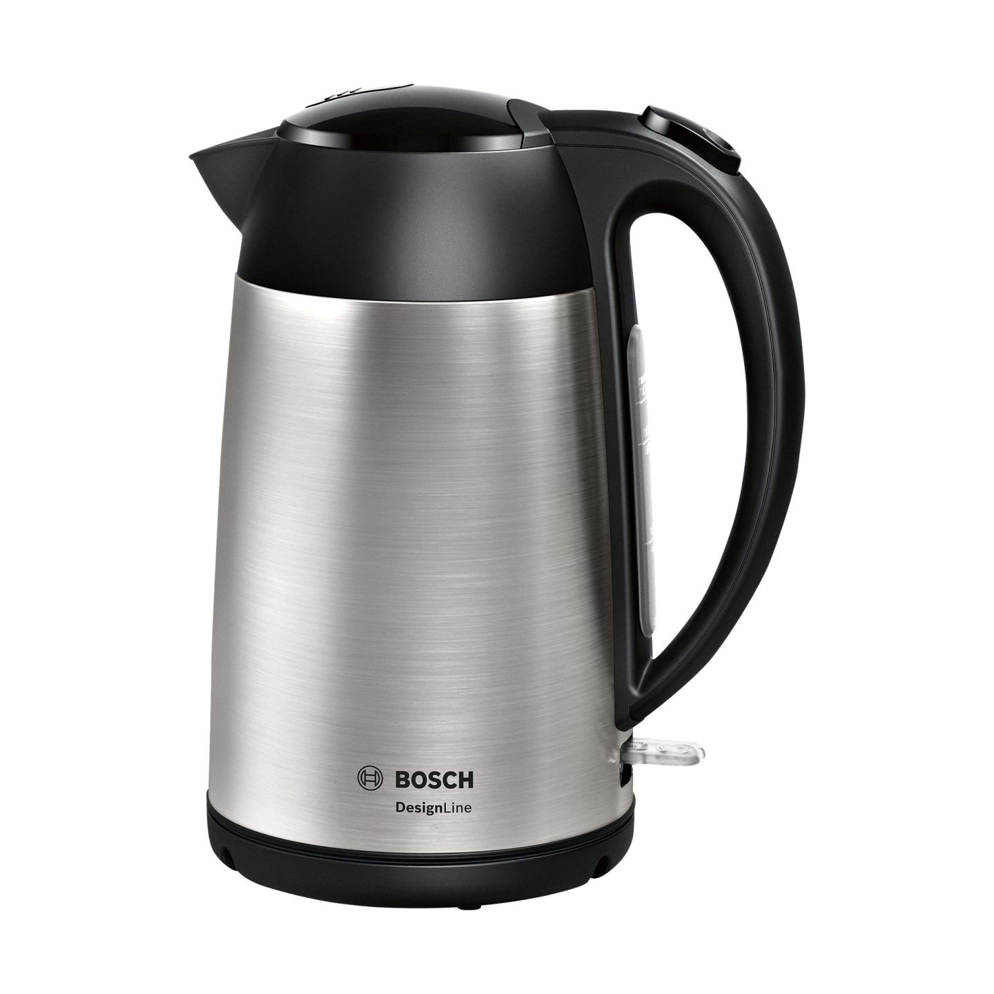 Bosch | Kettle | DesignLine TWK3P420 | Electric | 2400 W | 1.7 L | Stainless steel | 360° rotational base | Black/Stainless Stee