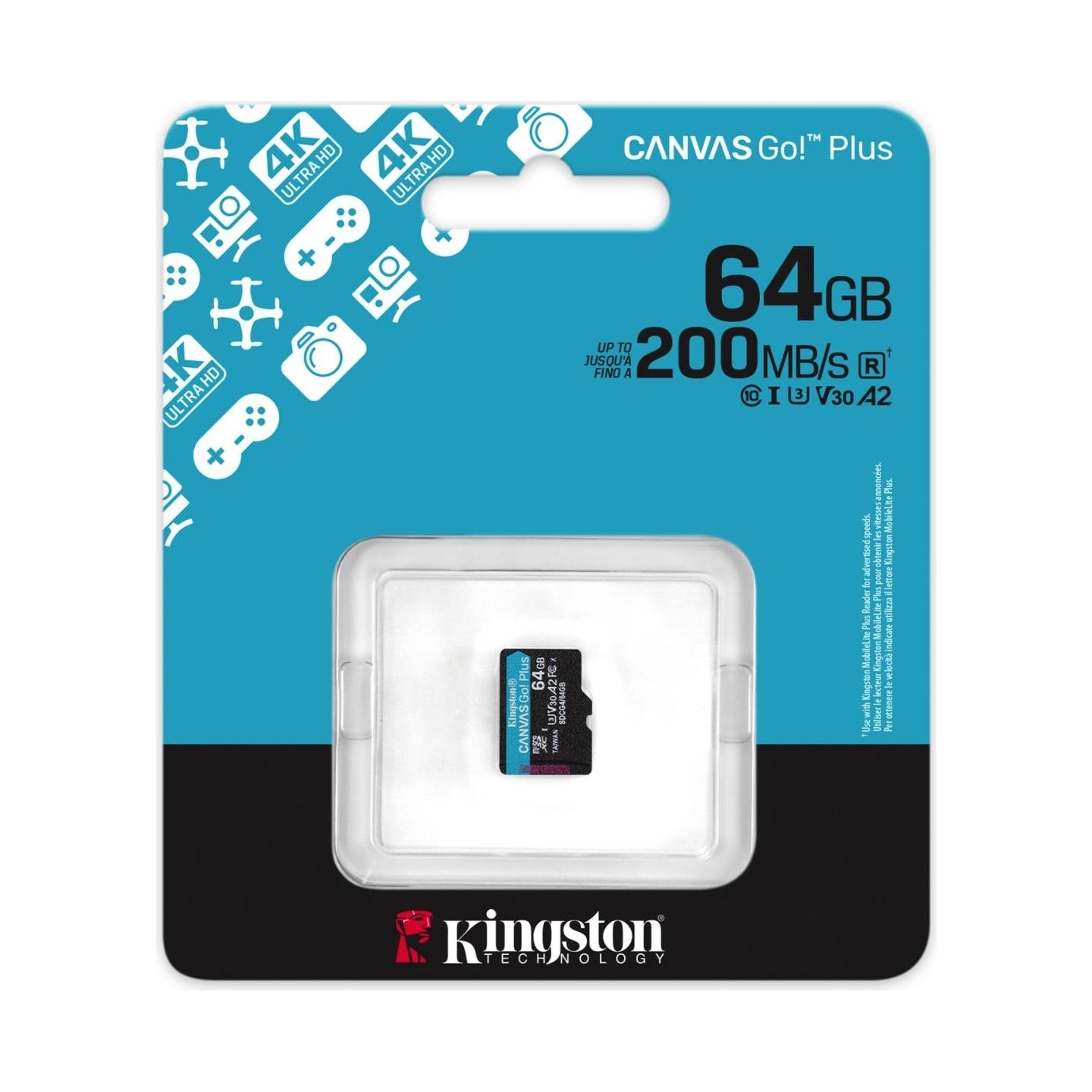 Kingston MEMORY MICRO SDXC 64GB UHS-I/1PACK SDCG4/64GBSP KINGSTON